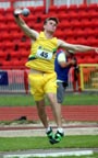 Adam Mohan in the senior boys shot